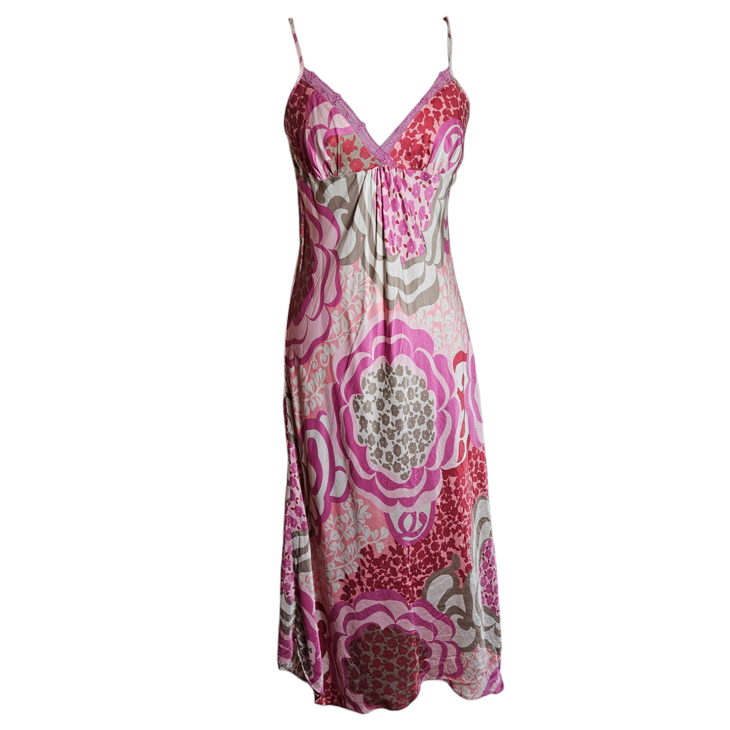 Flowing silk maxi dress