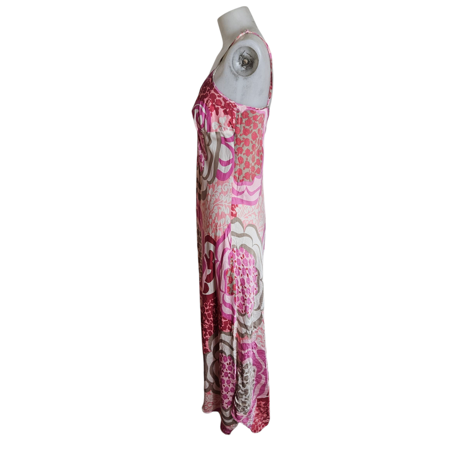 Flowing silk maxi dress