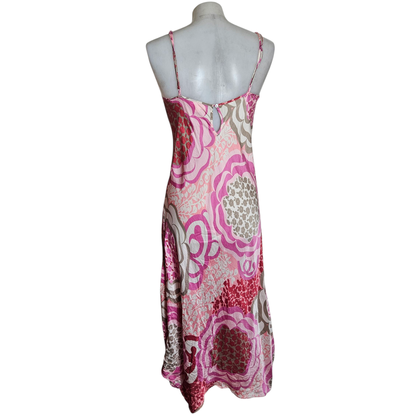 Flowing silk maxi dress