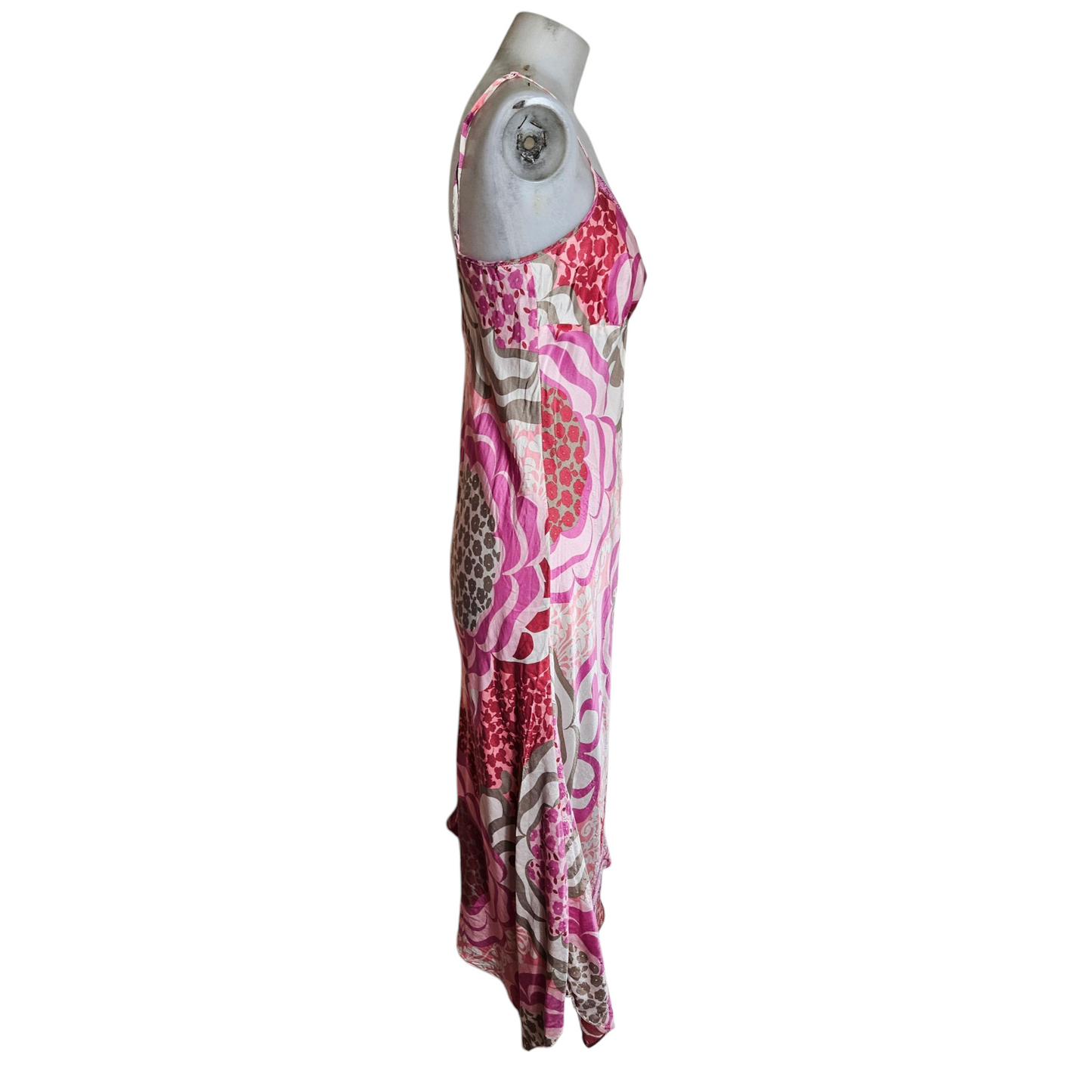 Flowing silk maxi dress