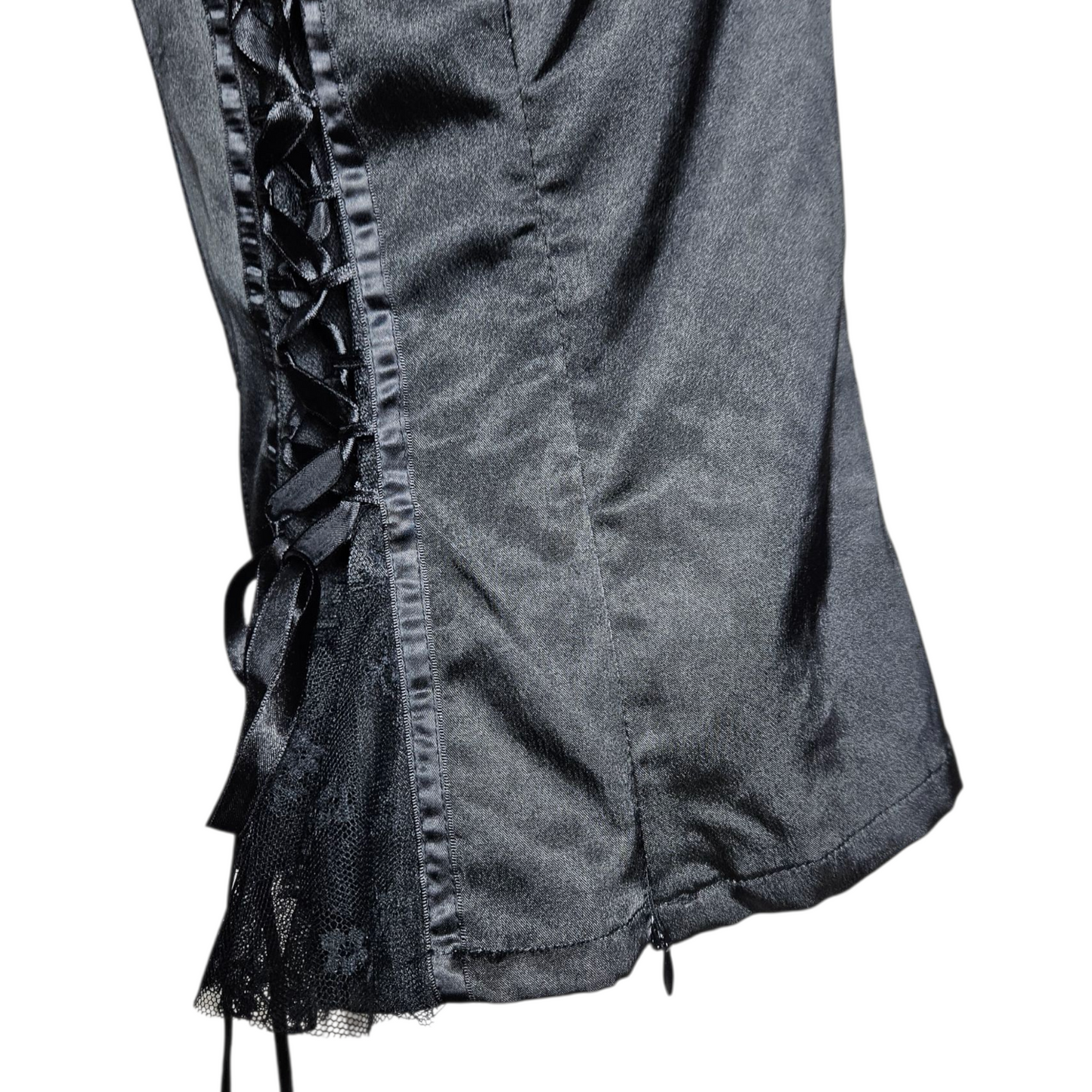 Satin corset-style top
