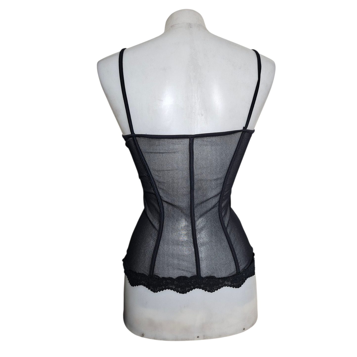 Two-material transparent top at the belly