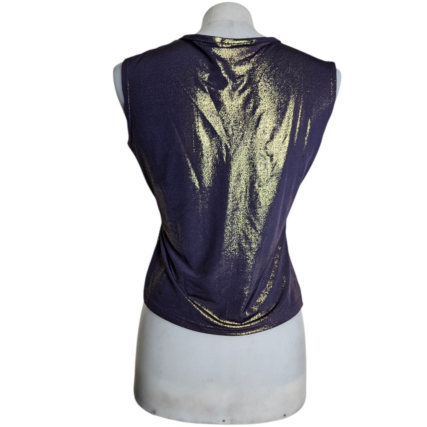 Haut irisé violet et doré