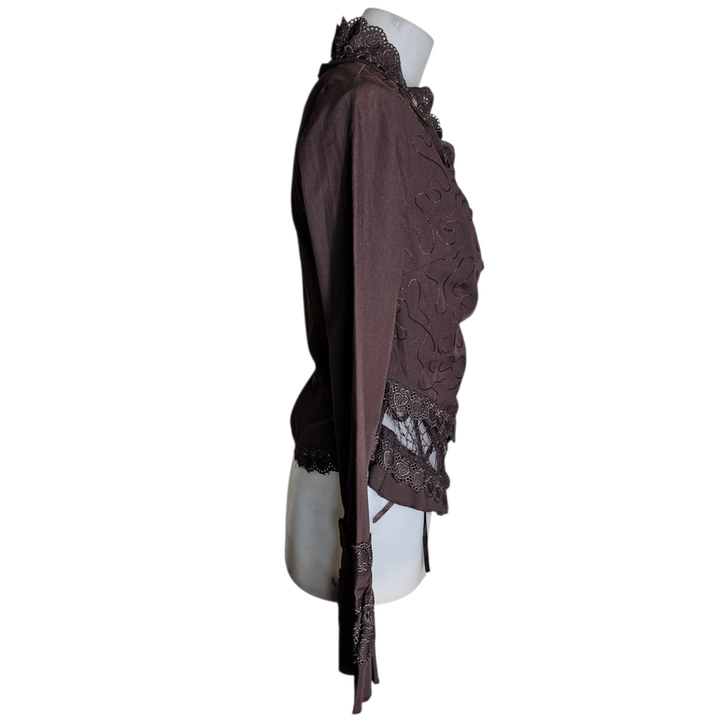 Textured brown wrap heart