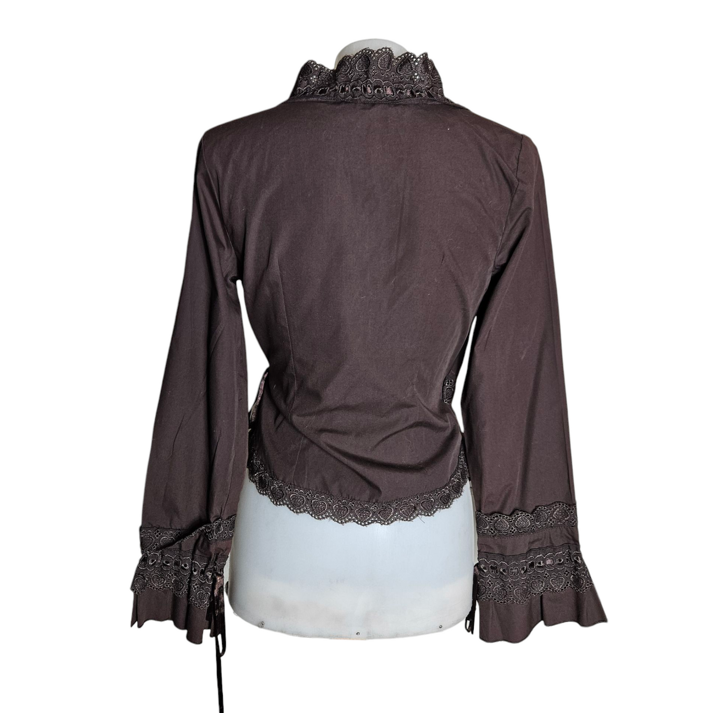 Textured brown wrap heart