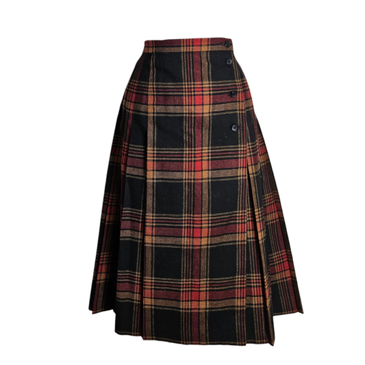 Jupe portefeuille tartan