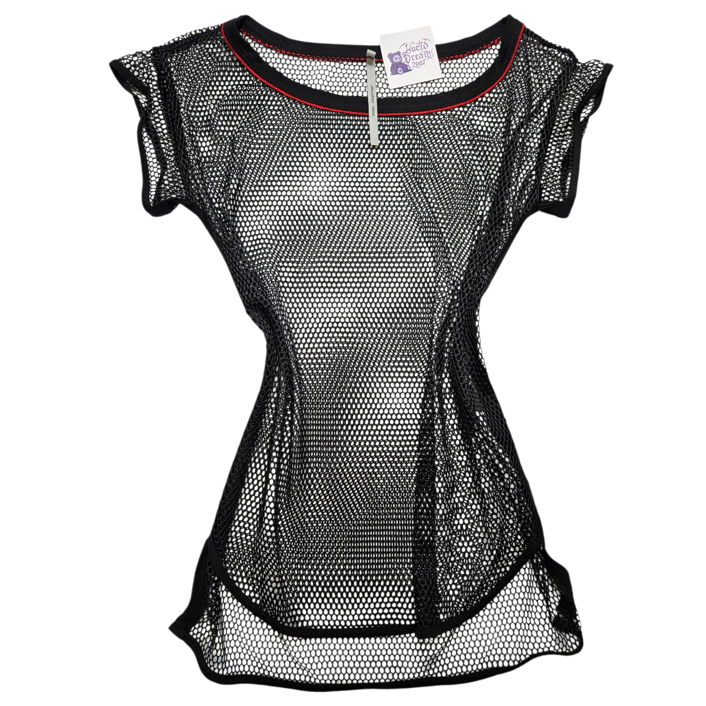 Haut long en résille cop copine