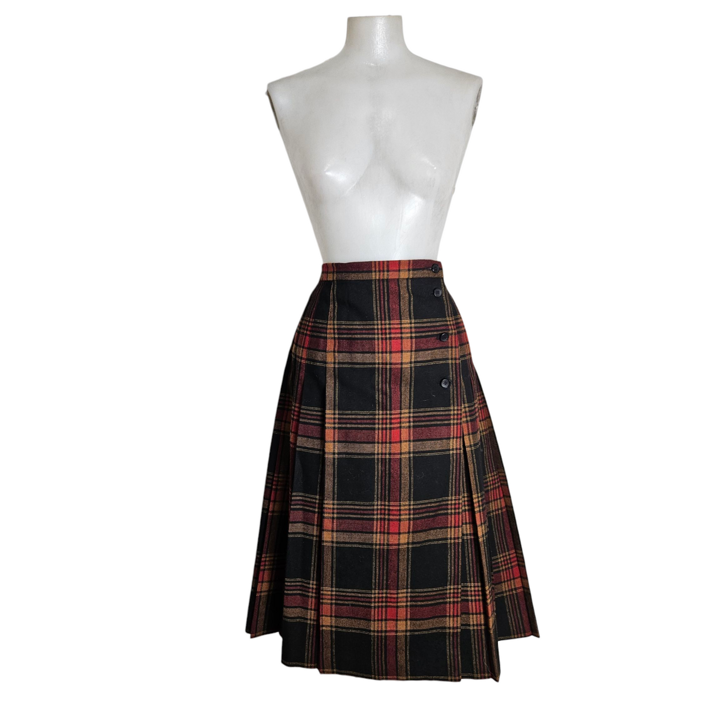 Jupe portefeuille tartan
