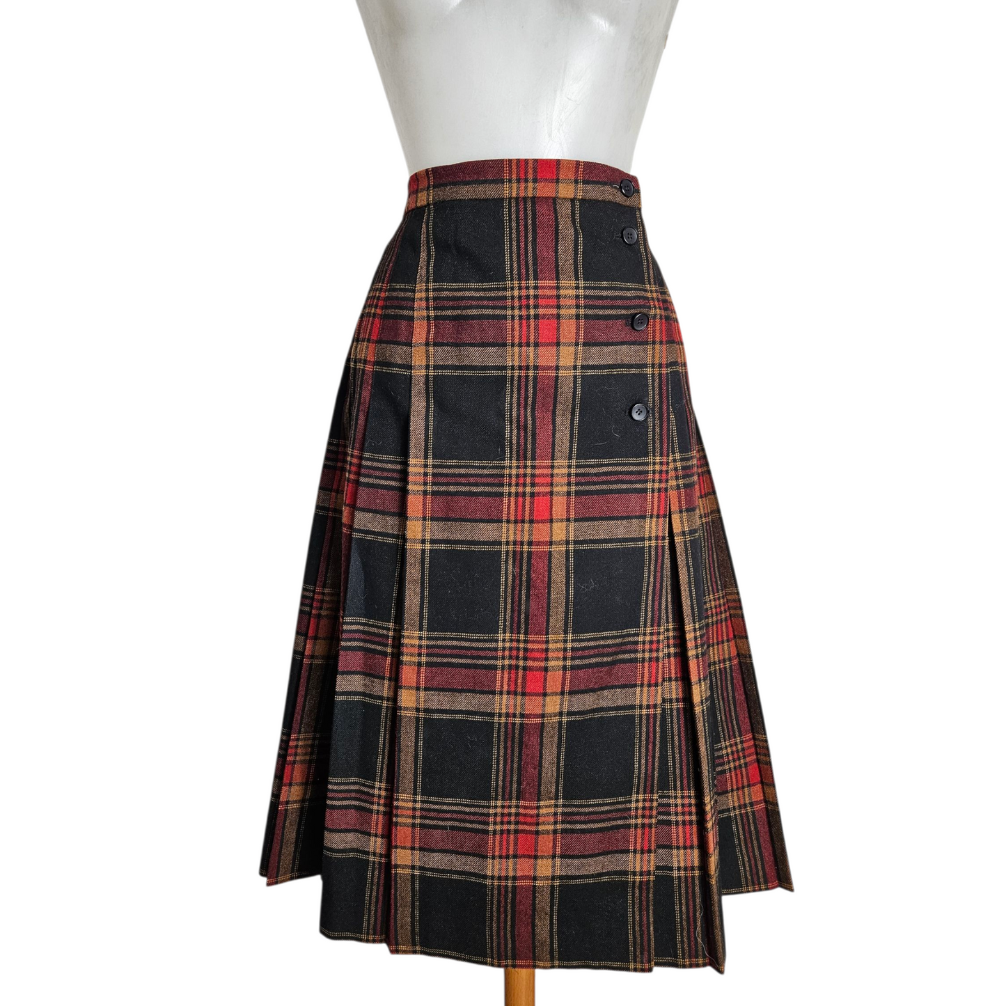 Jupe portefeuille tartan