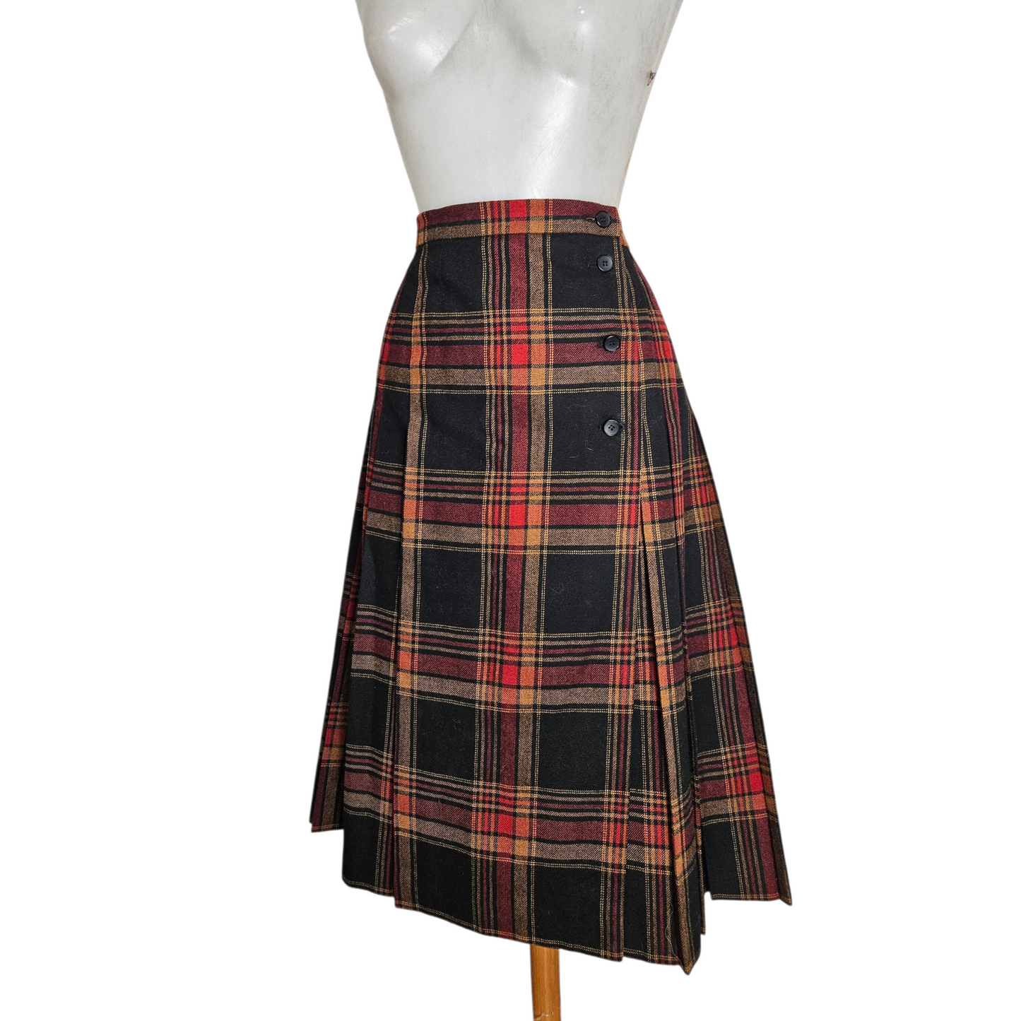Jupe portefeuille tartan