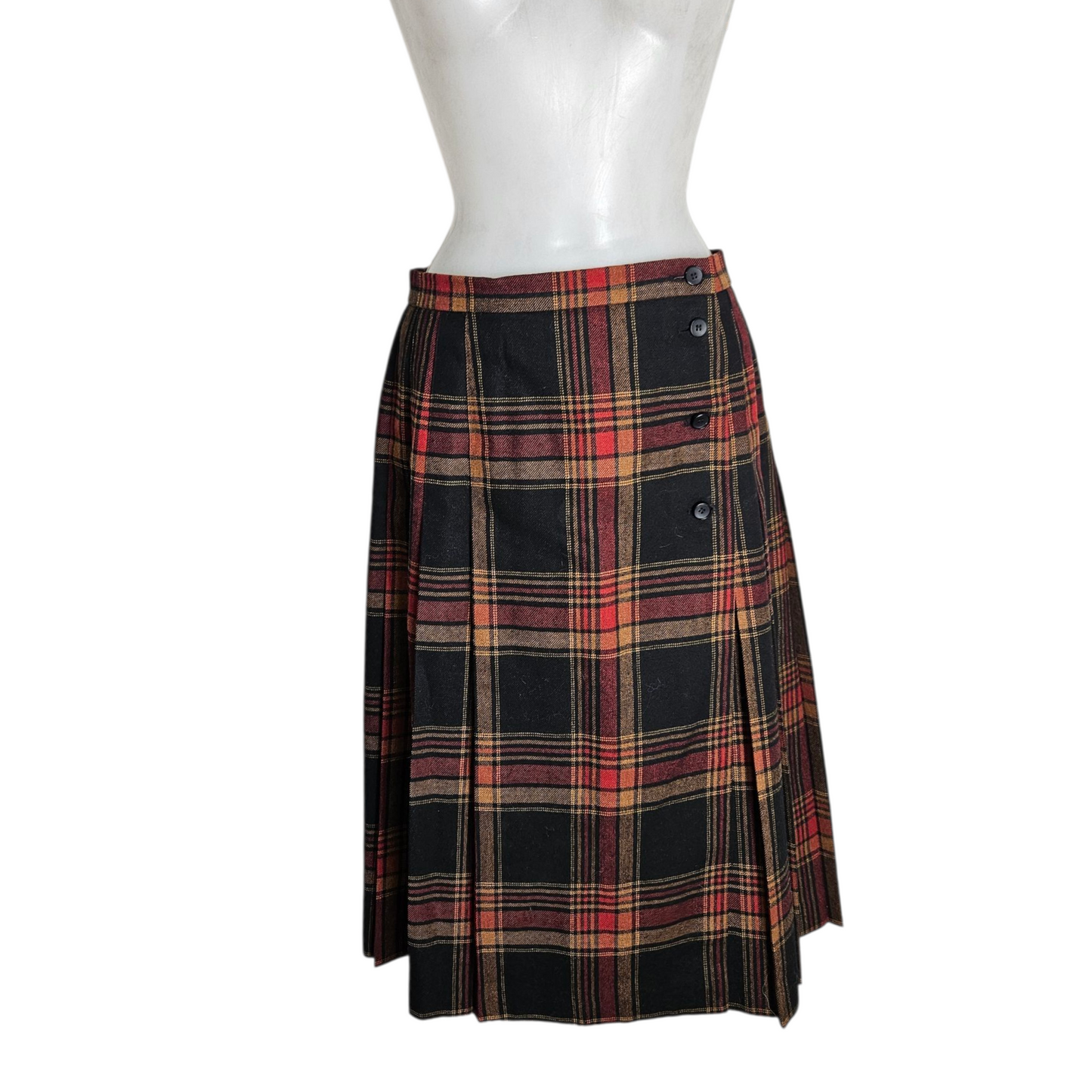 Jupe portefeuille tartan