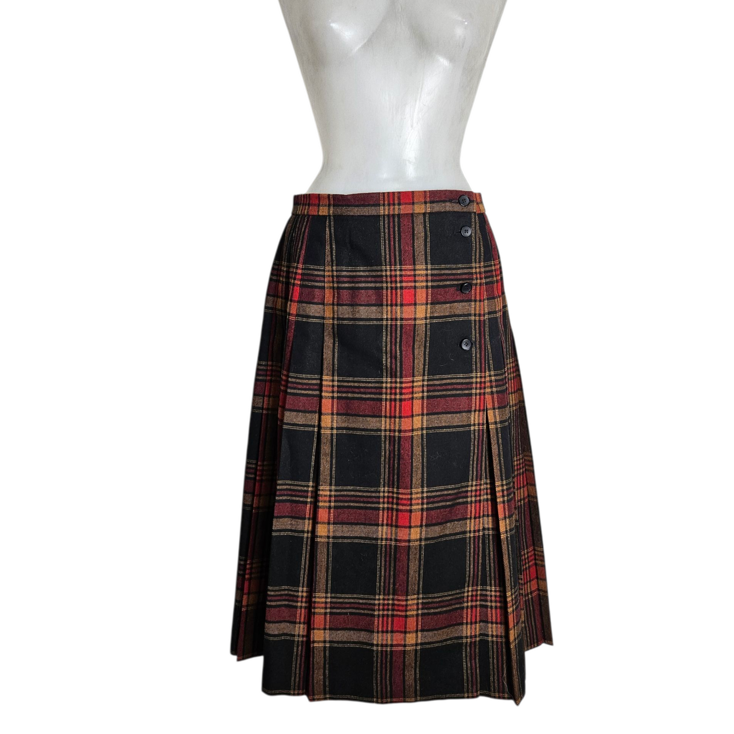 Jupe portefeuille tartan