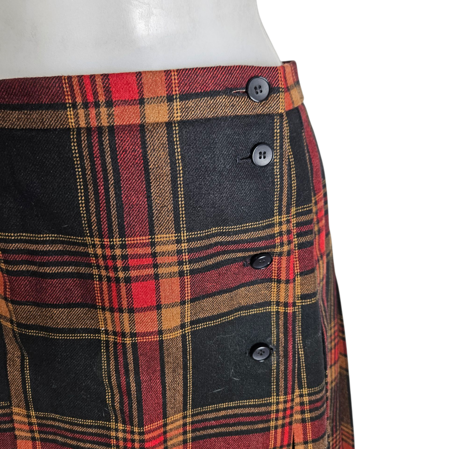 Jupe portefeuille tartan