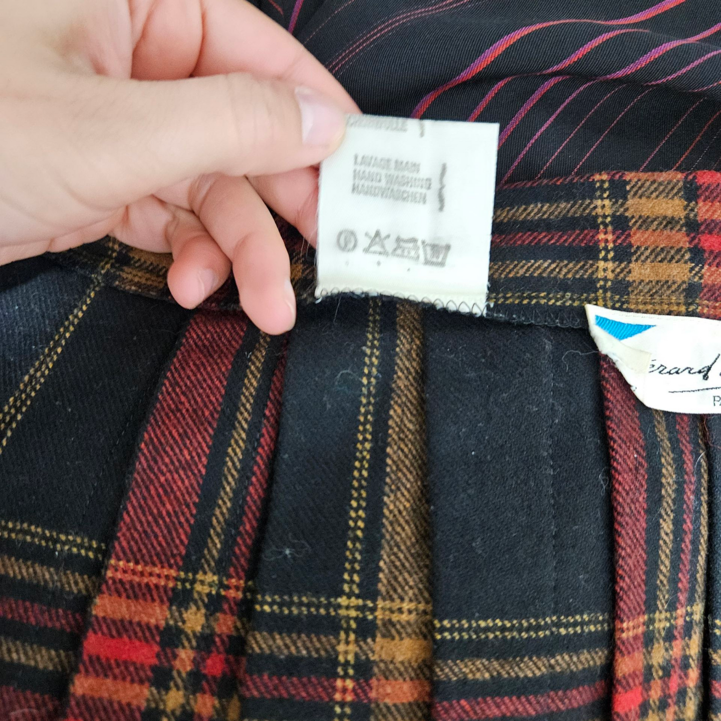 Jupe portefeuille tartan