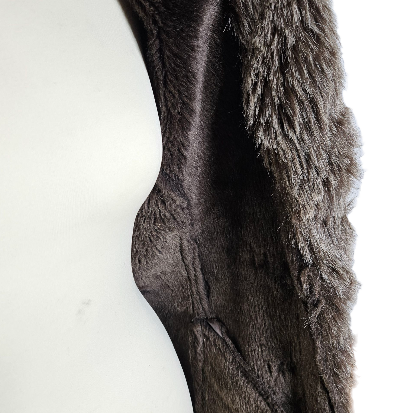 Afghan coat fausse fourrure marron