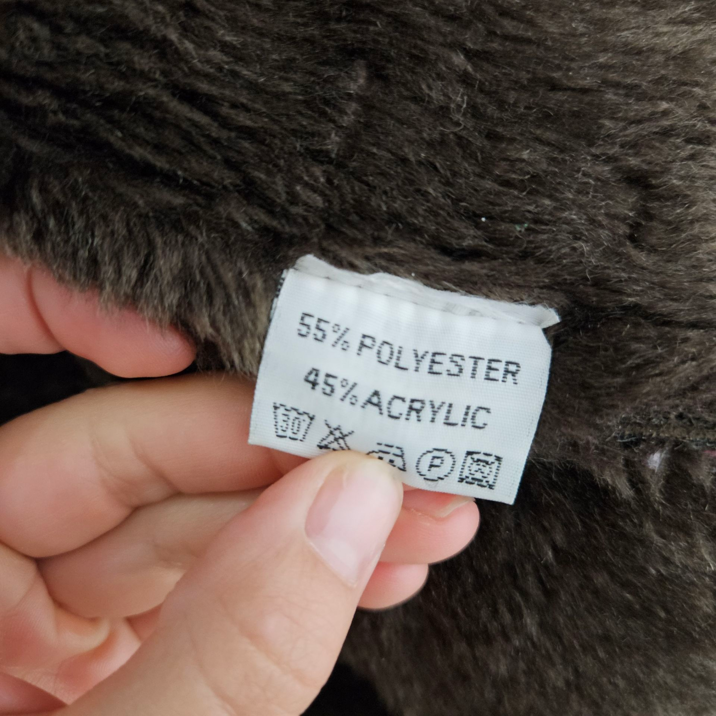 Afghan coat fausse fourrure marron