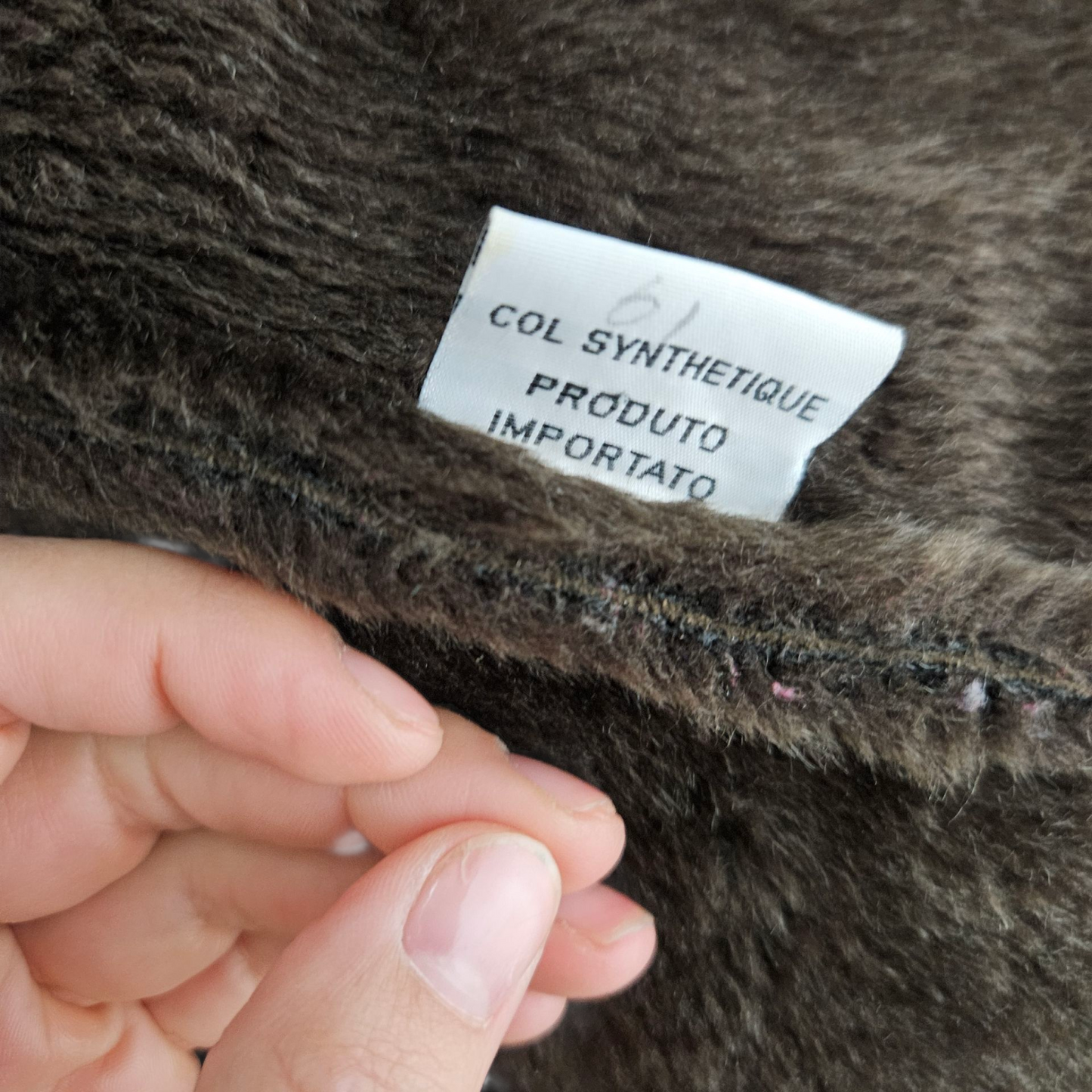 Afghan coat fausse fourrure marron