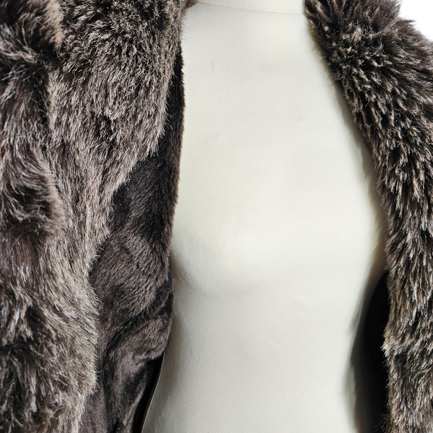 Afghan coat fausse fourrure marron