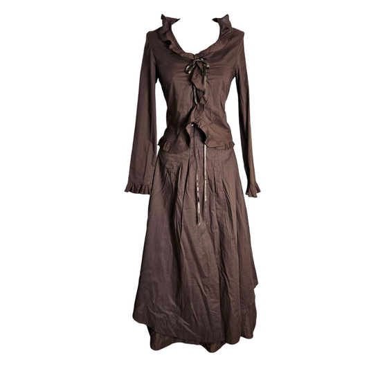 Ensemble en coton marron