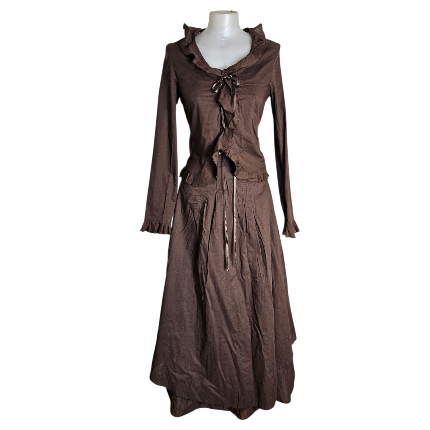Ensemble en coton marron