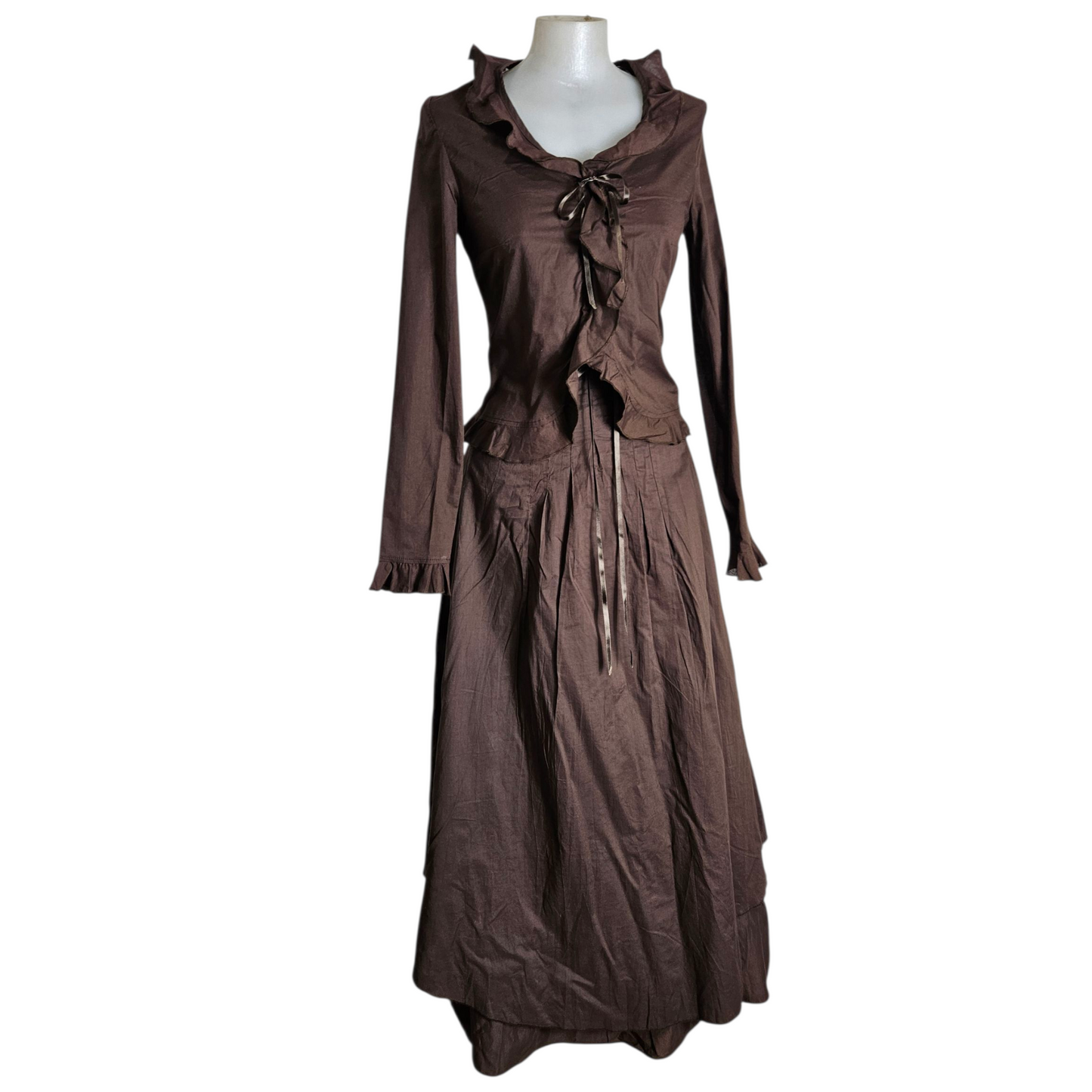 Ensemble en coton marron