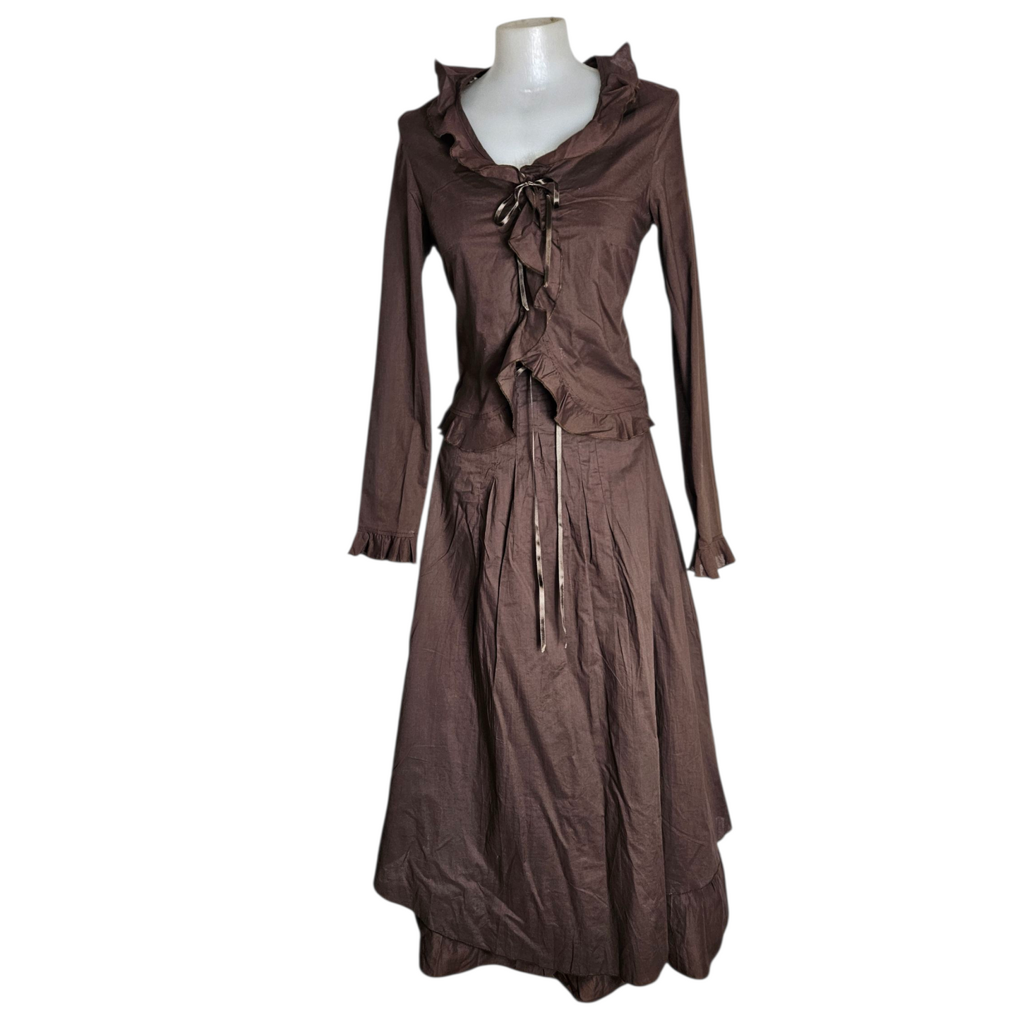 Ensemble en coton marron