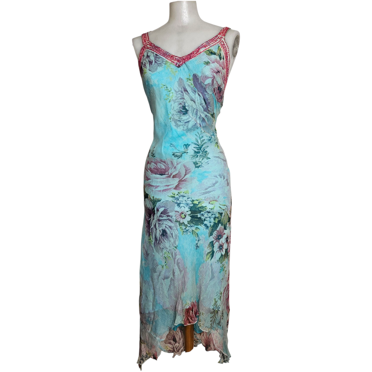 Robe en voile à motif floral