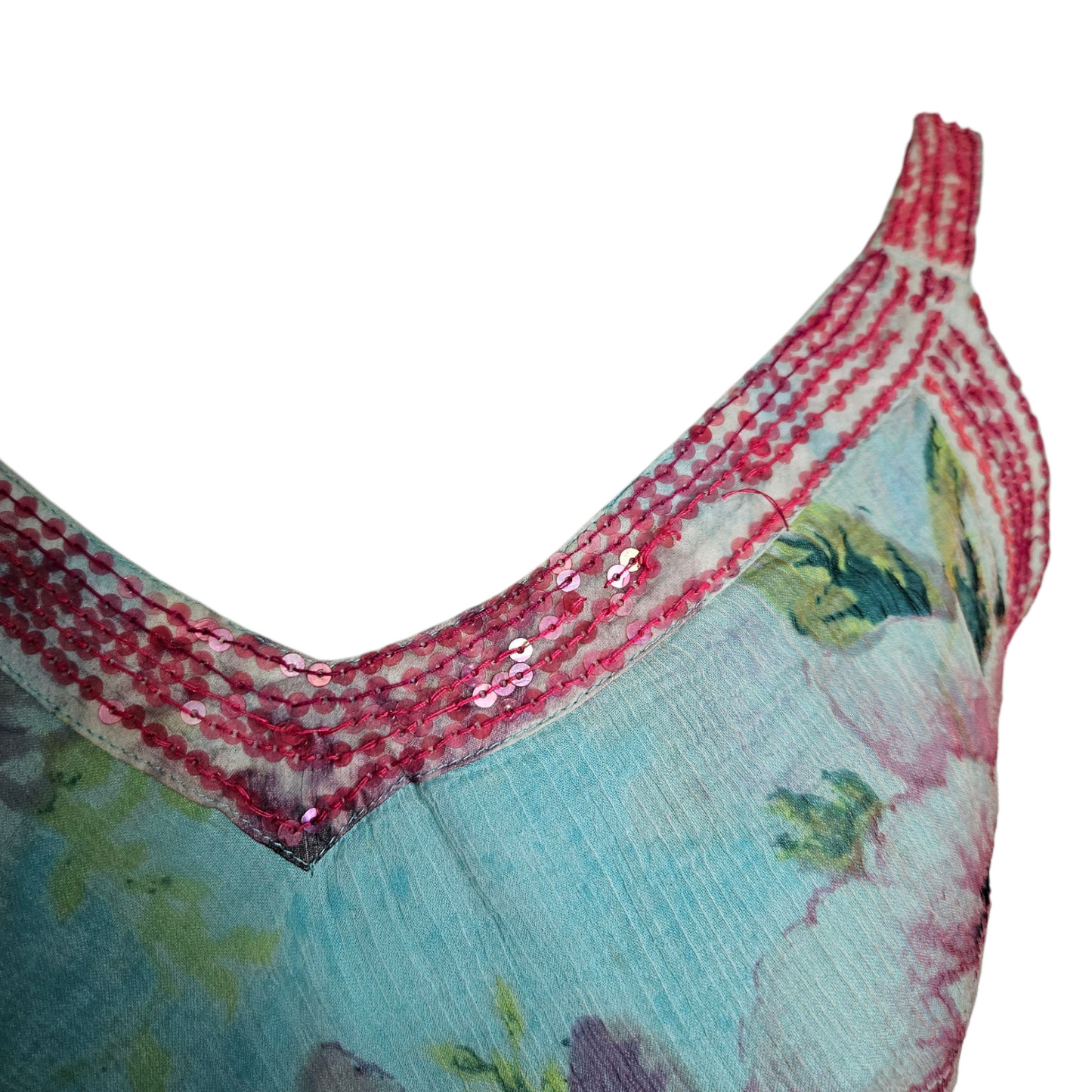 Robe en voile à motif floral
