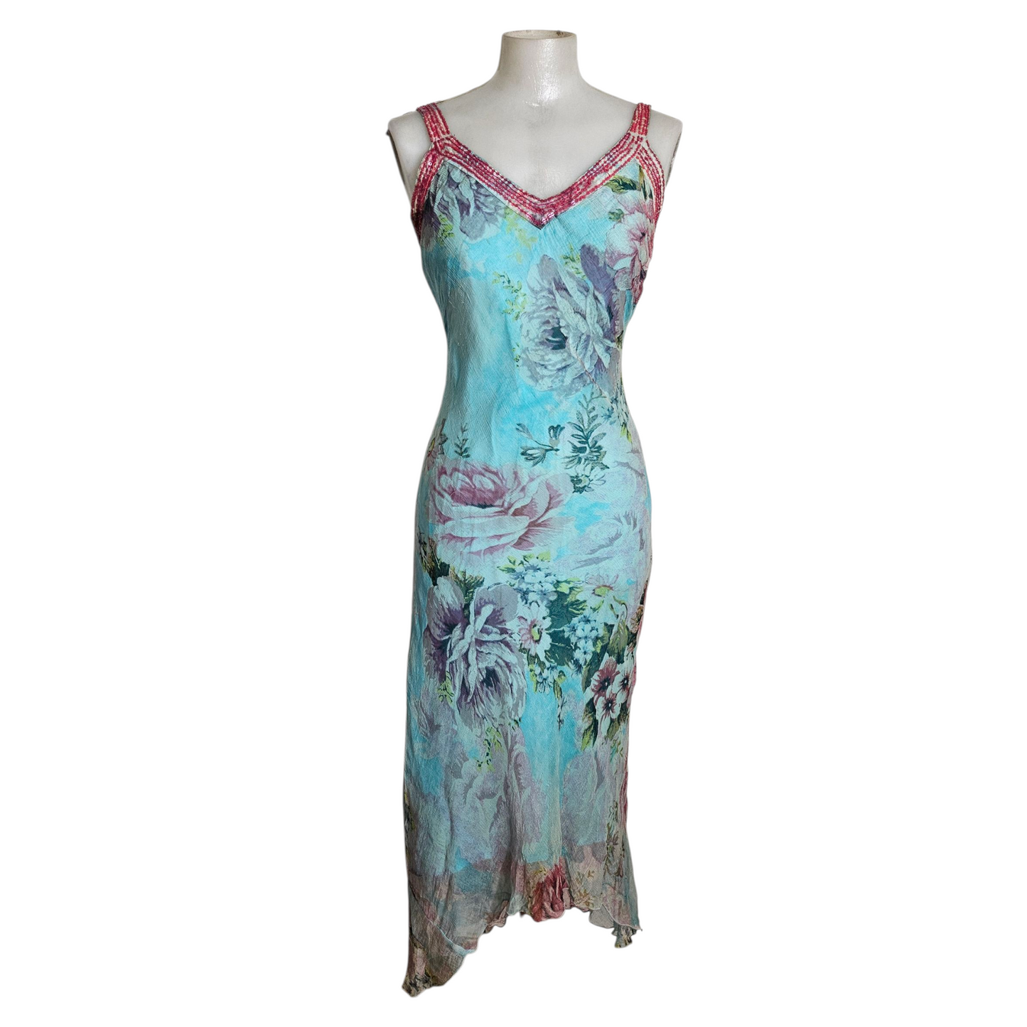 Robe en voile à motif floral