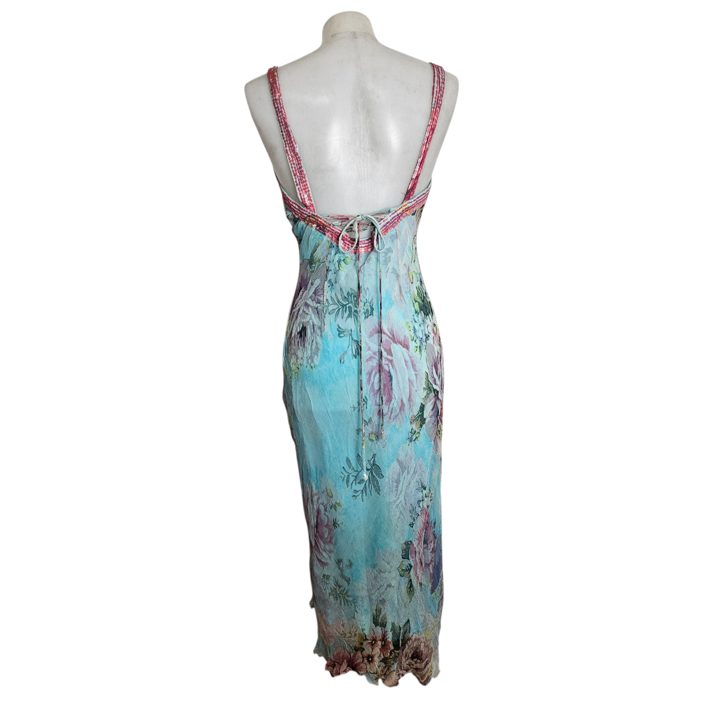Robe en voile à motif floral