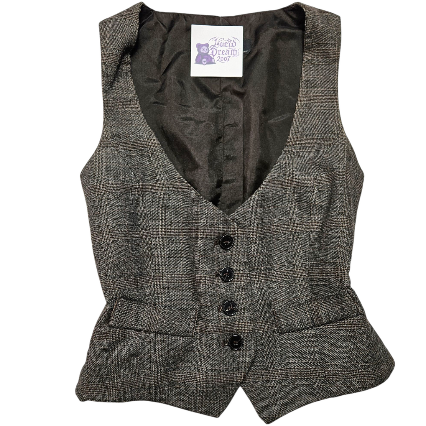 Veste barman tons marrons