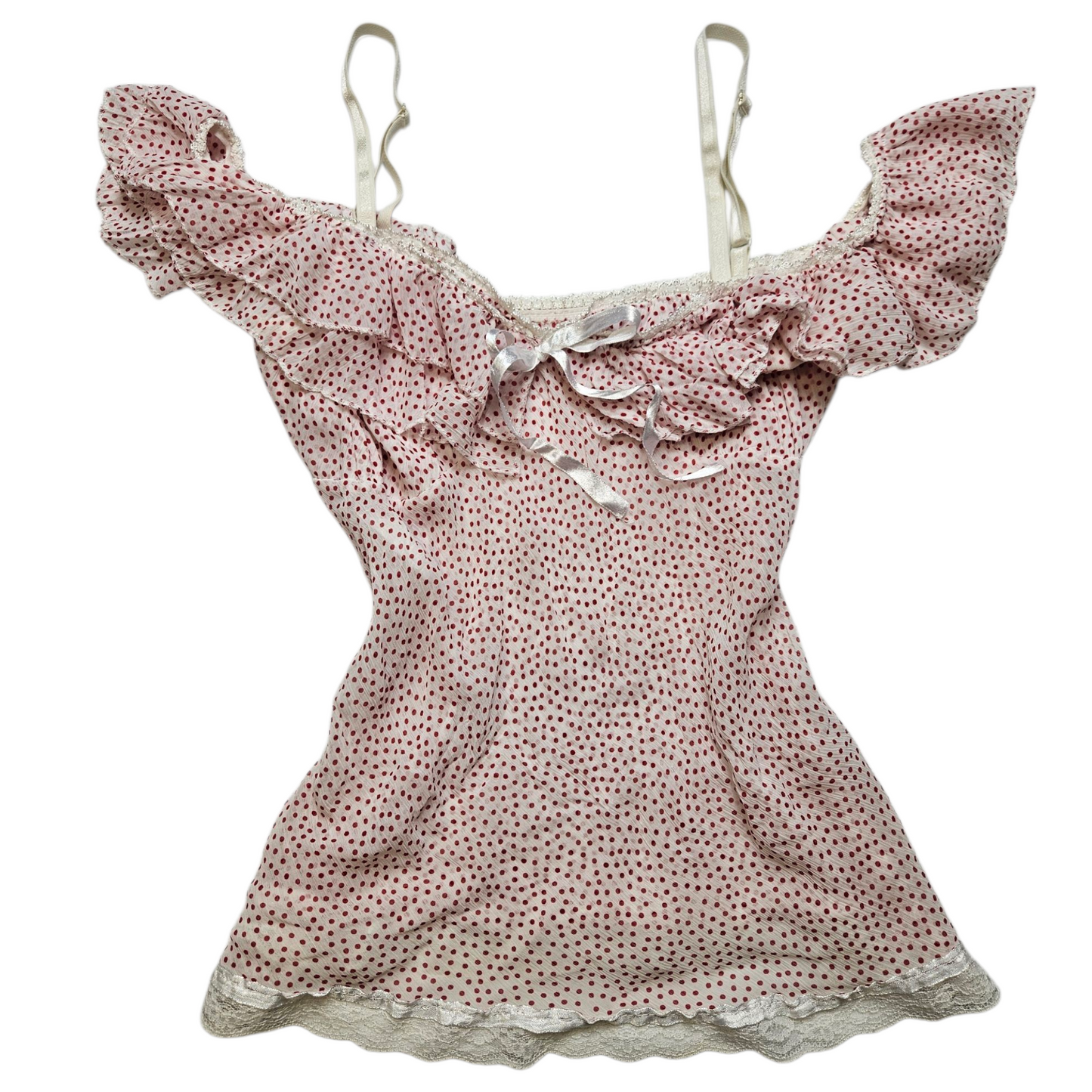 Haut en voile à pois