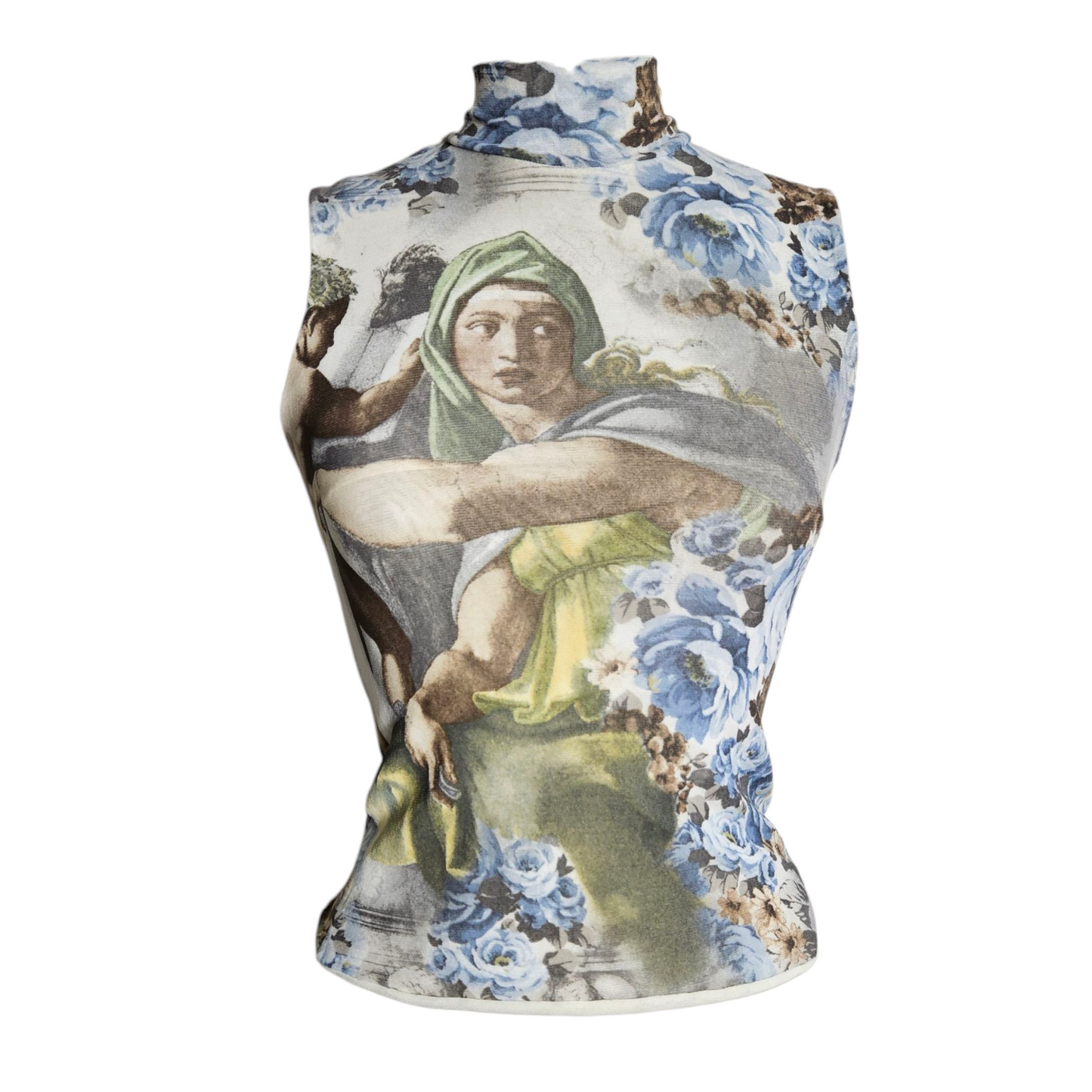 Haut en voile motif renaisse com montant