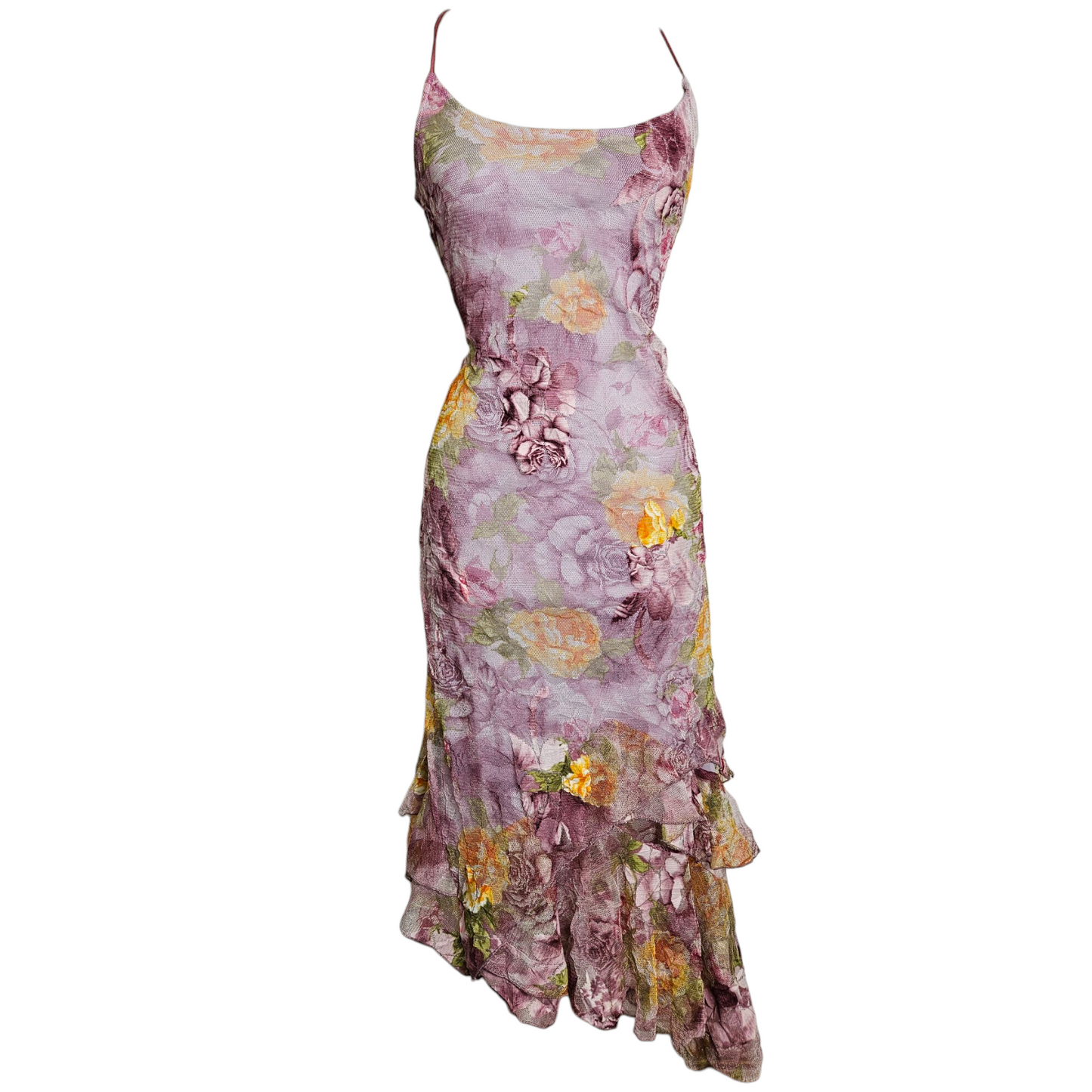 Robe en dentelle florale dos nu