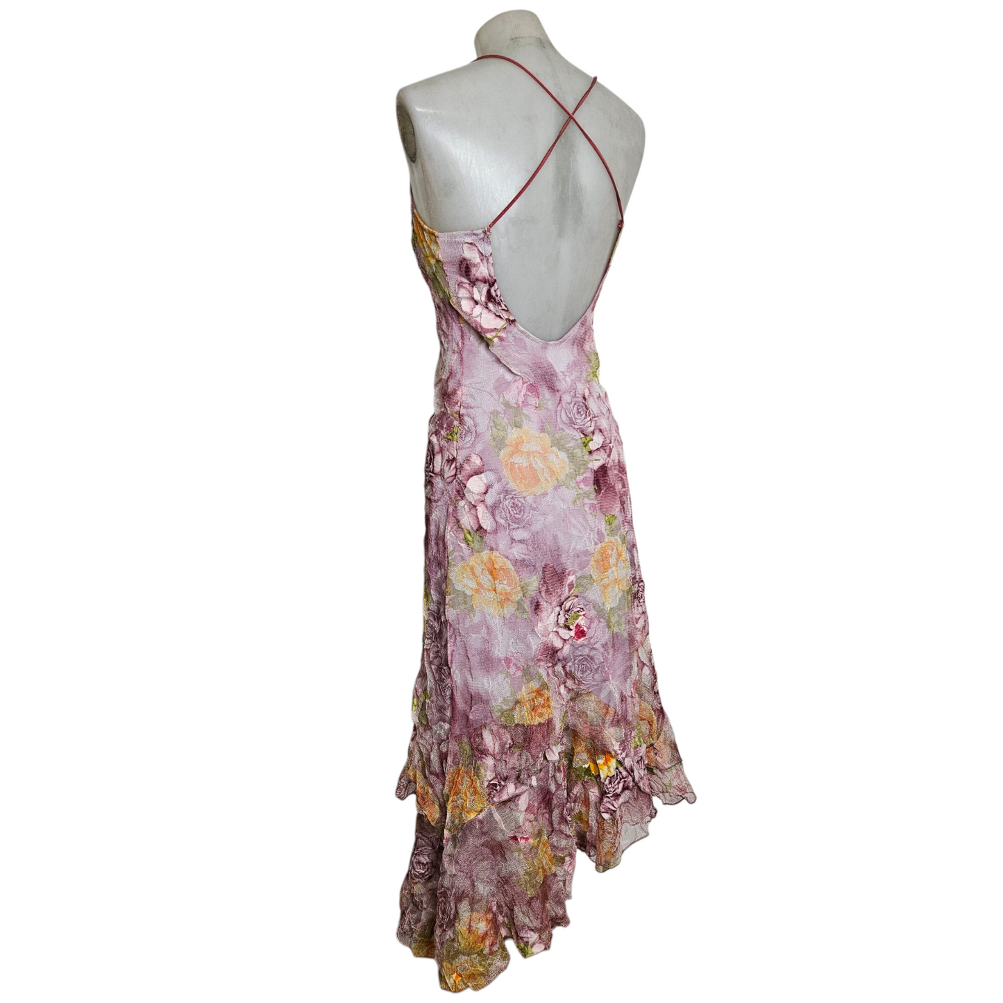 Robe en dentelle florale dos nu