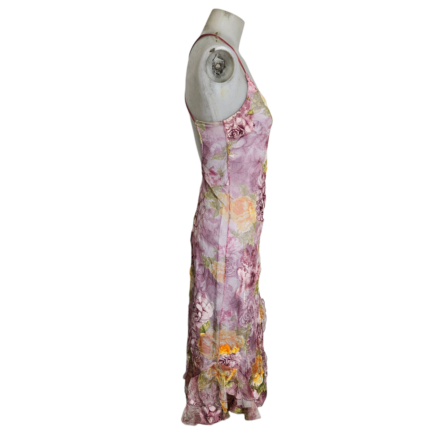 Robe en dentelle florale dos nu