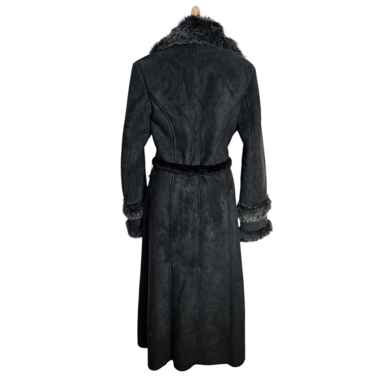 Afghan coat similicuir et fausse fourrure