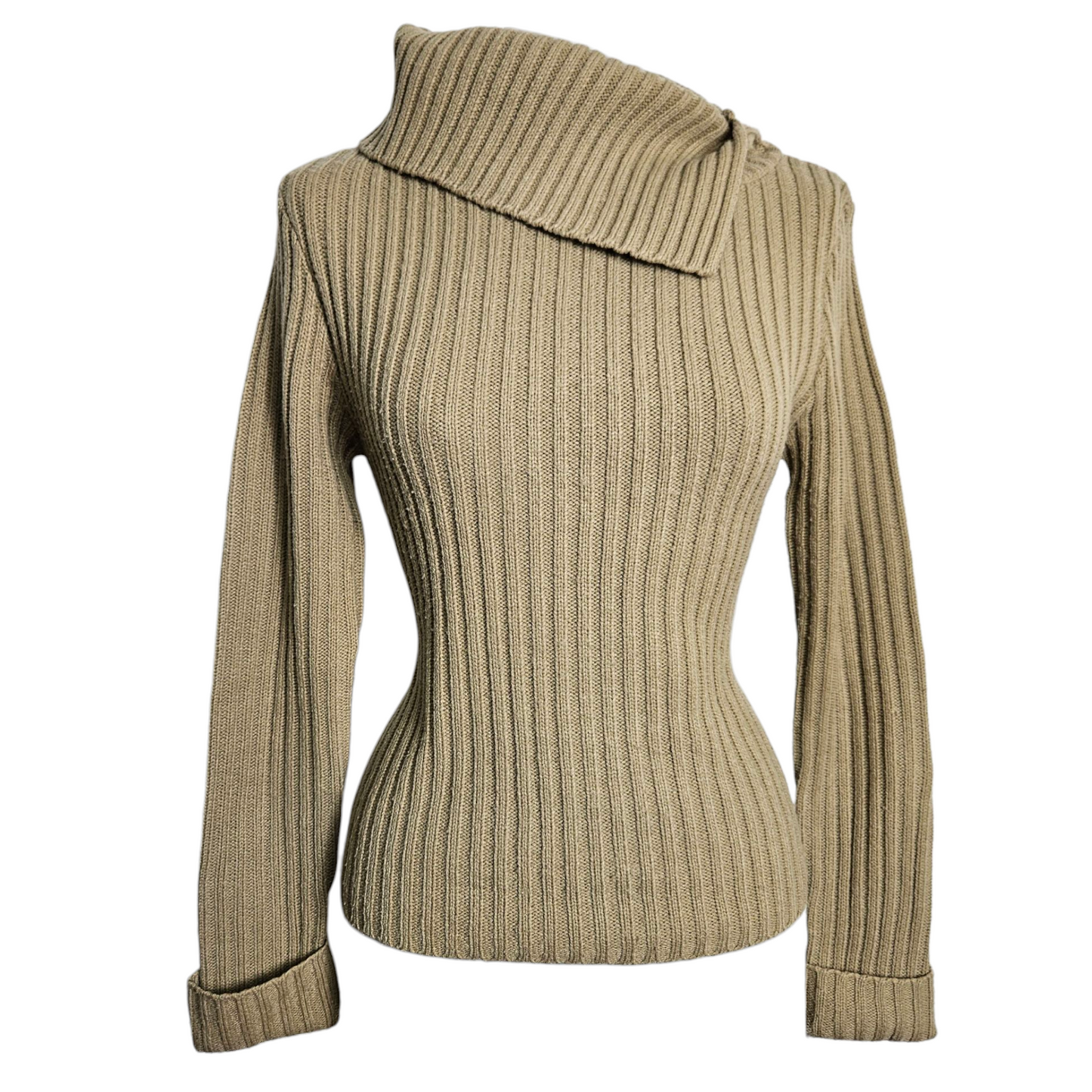 Pull côtelé col à revers