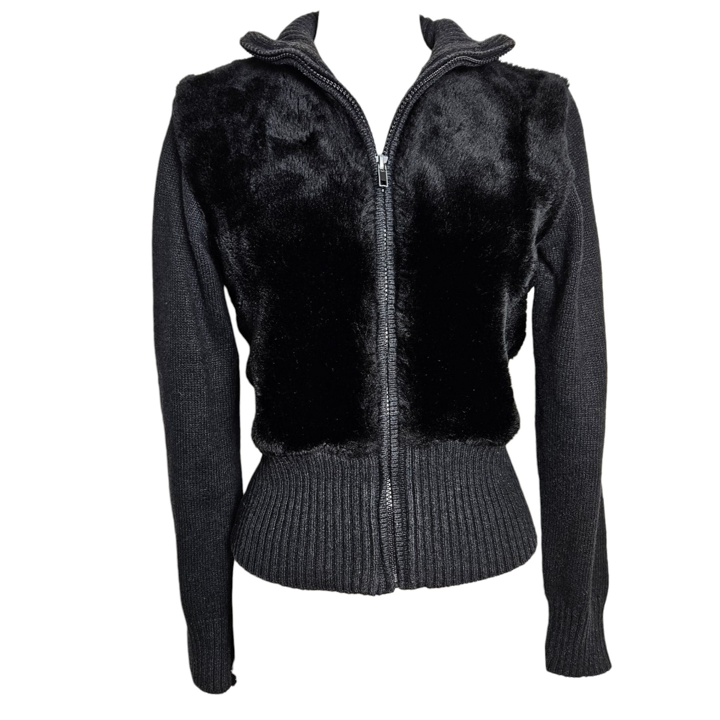 Blouson détails fausse fourrure