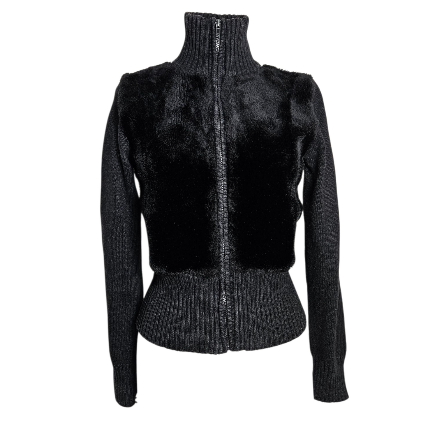 Blouson détails fausse fourrure