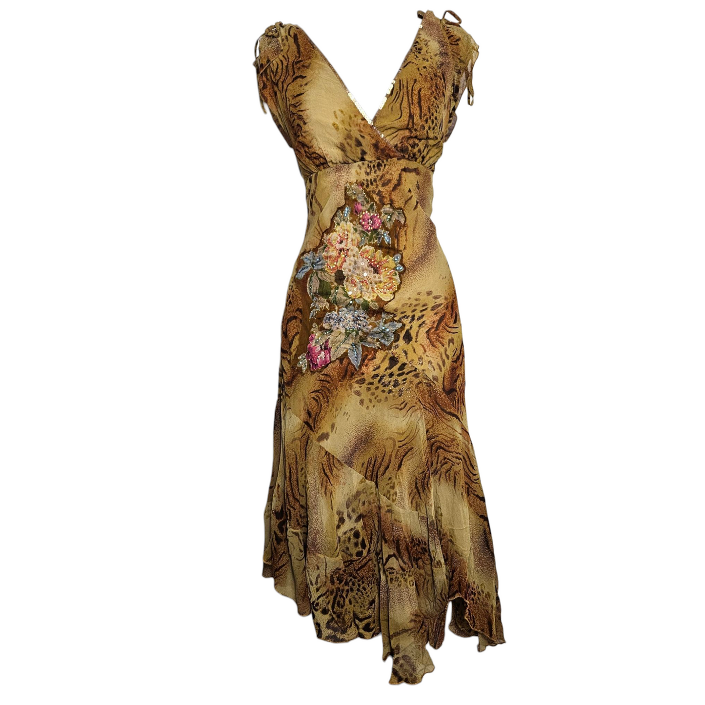 Robe en voile floral