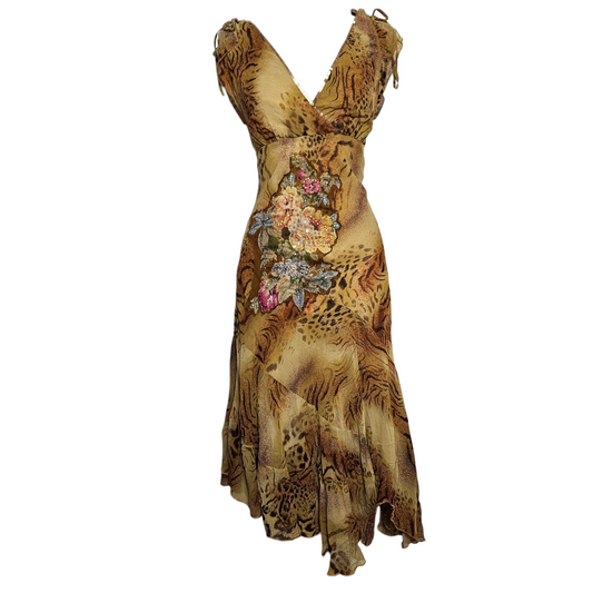 Robe en voile floral