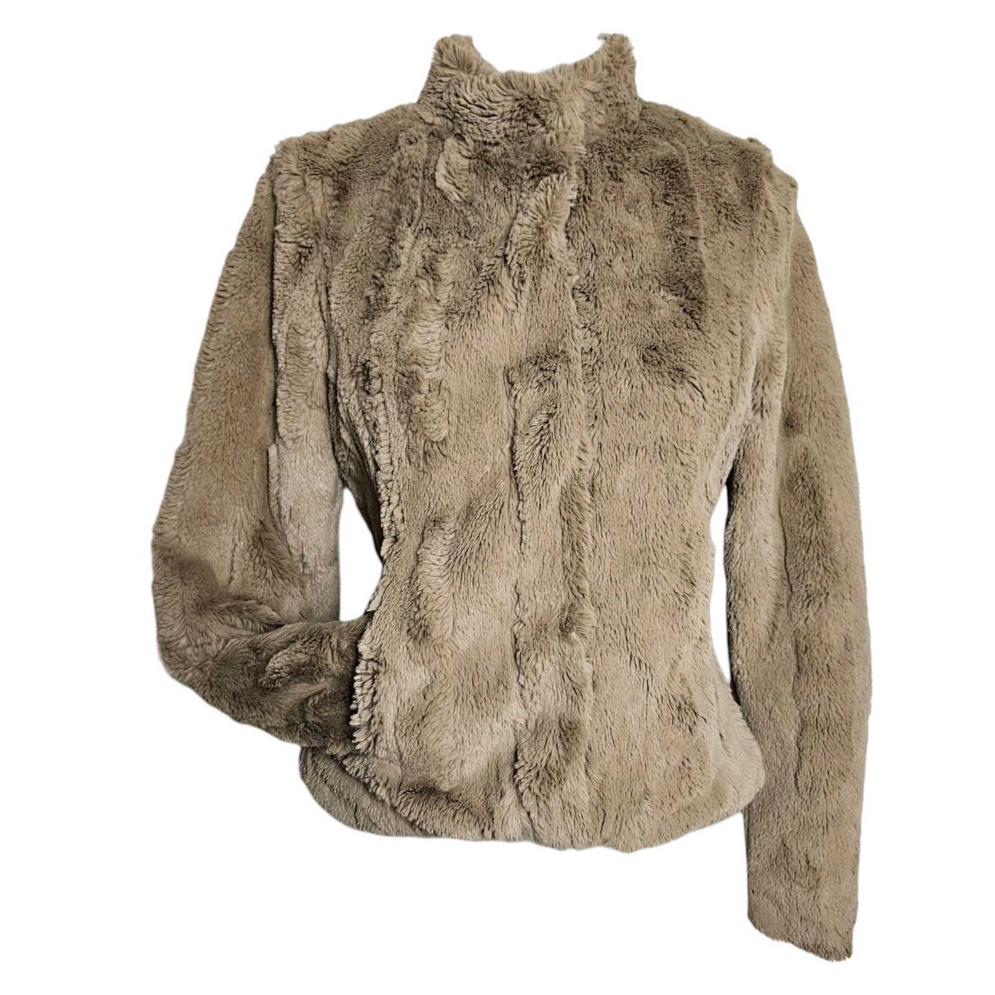 Manteau court en fausse fourrure