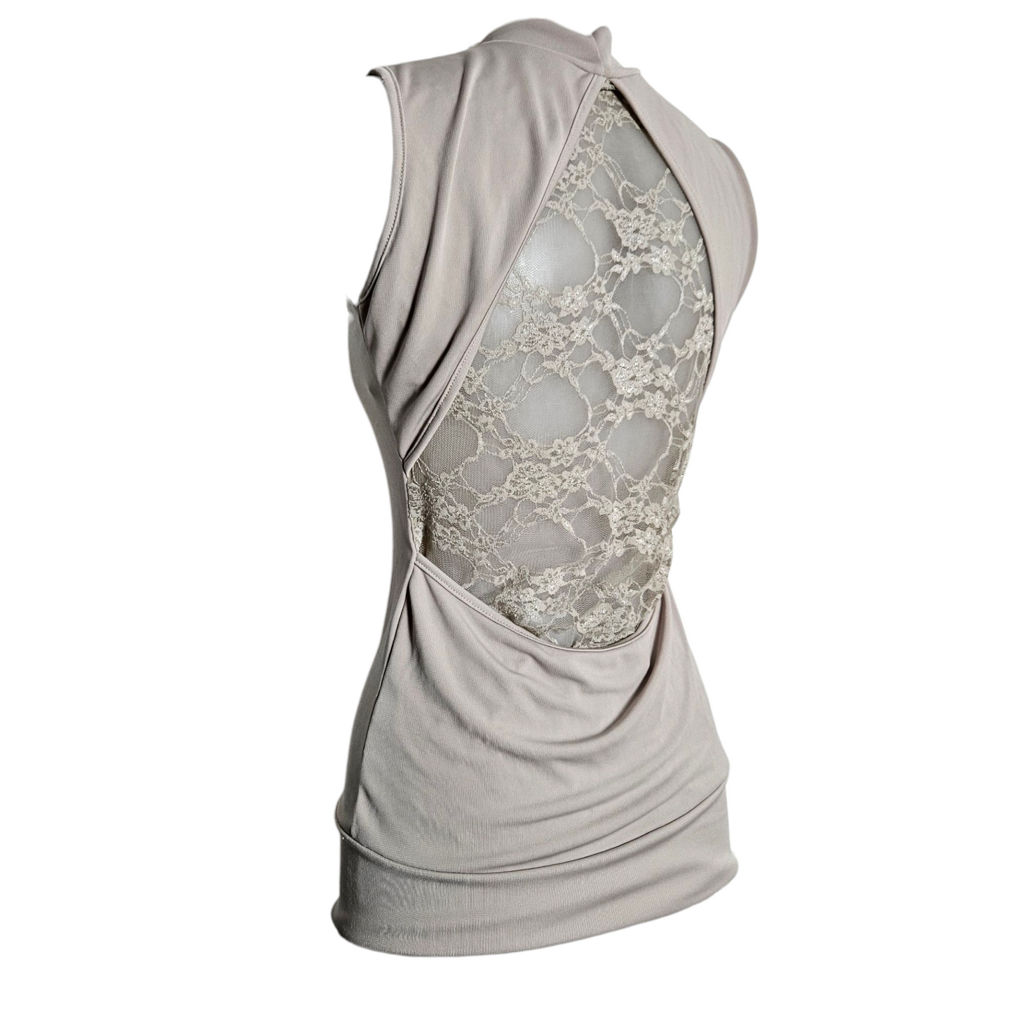 Haut moulant dos dentelle