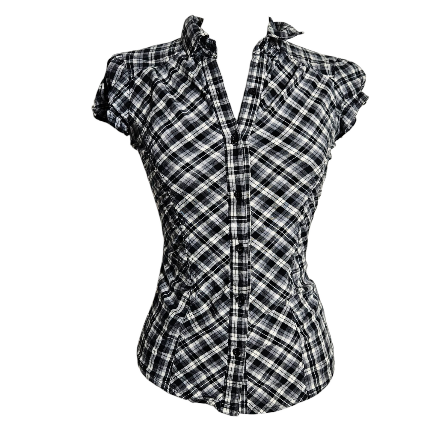 Chemise cintrée à carreaux