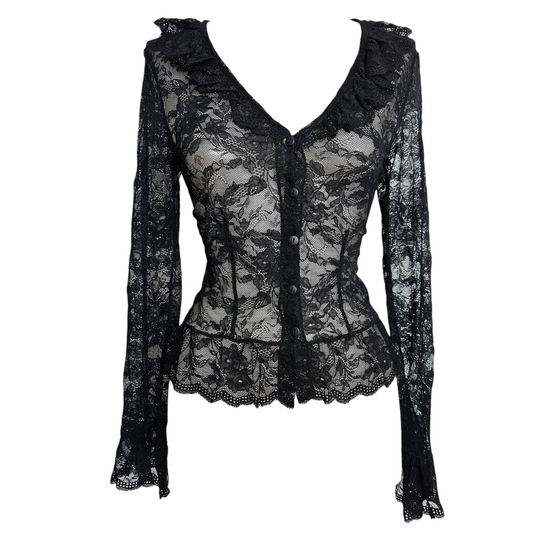 Chemisier en dentelle anti flirt