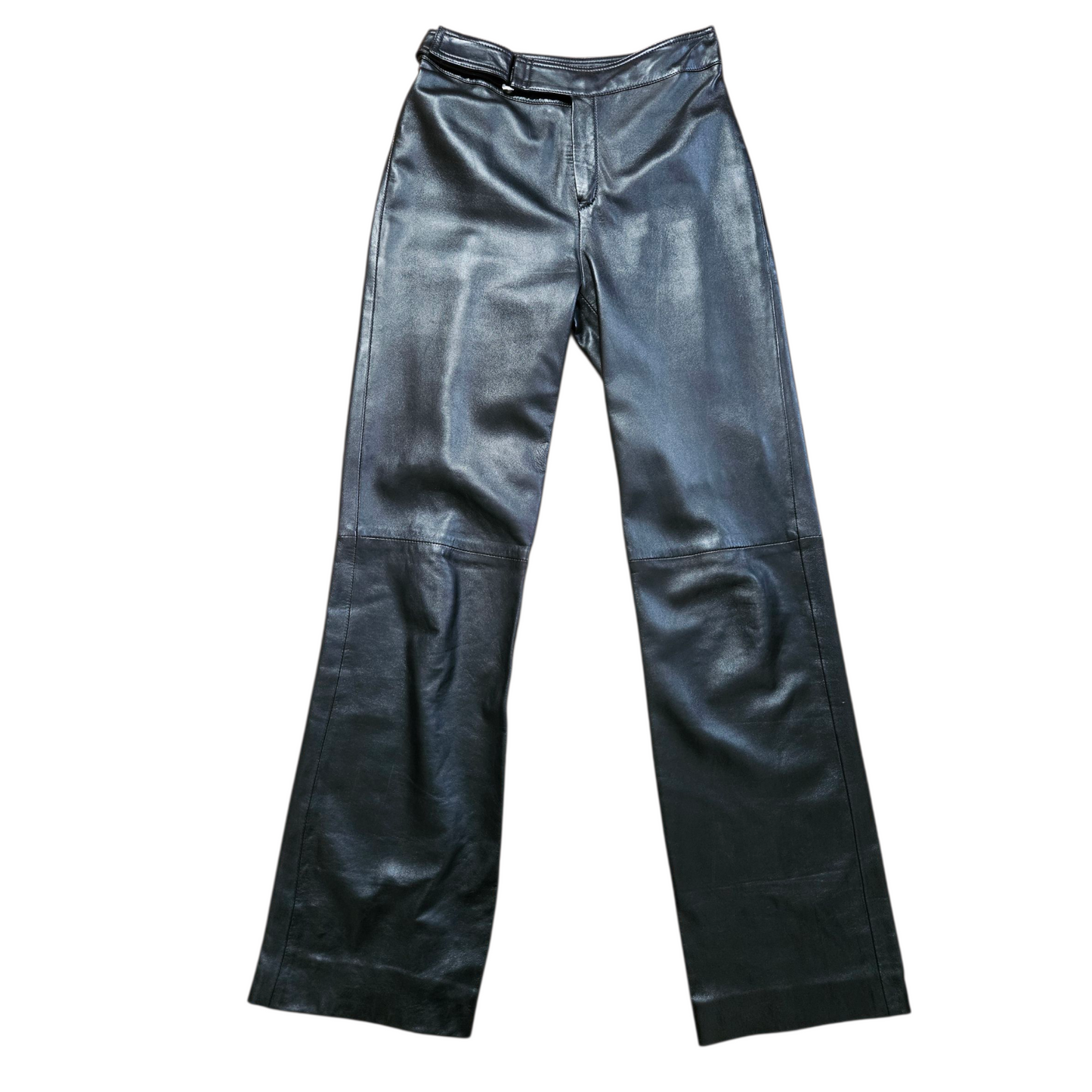 Pantalon en cuir noir