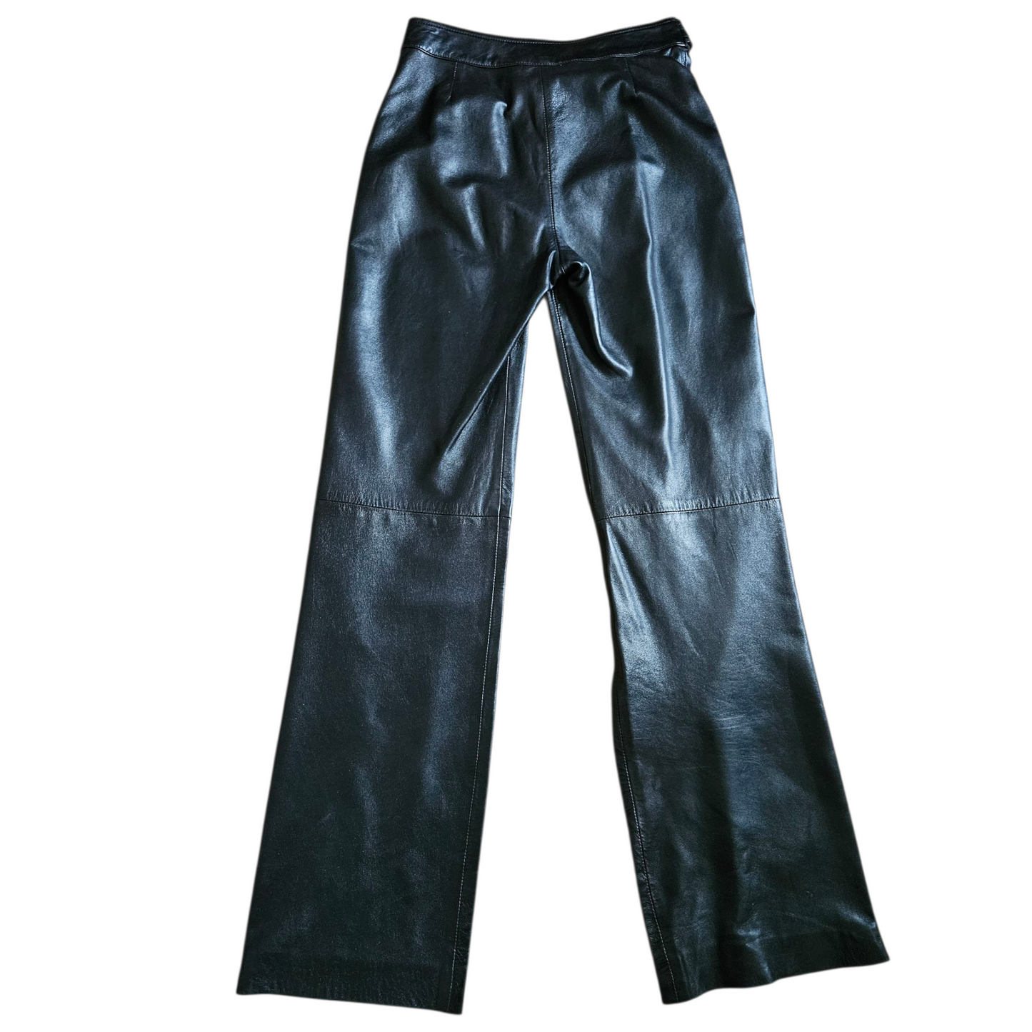 Pantalon en cuir noir