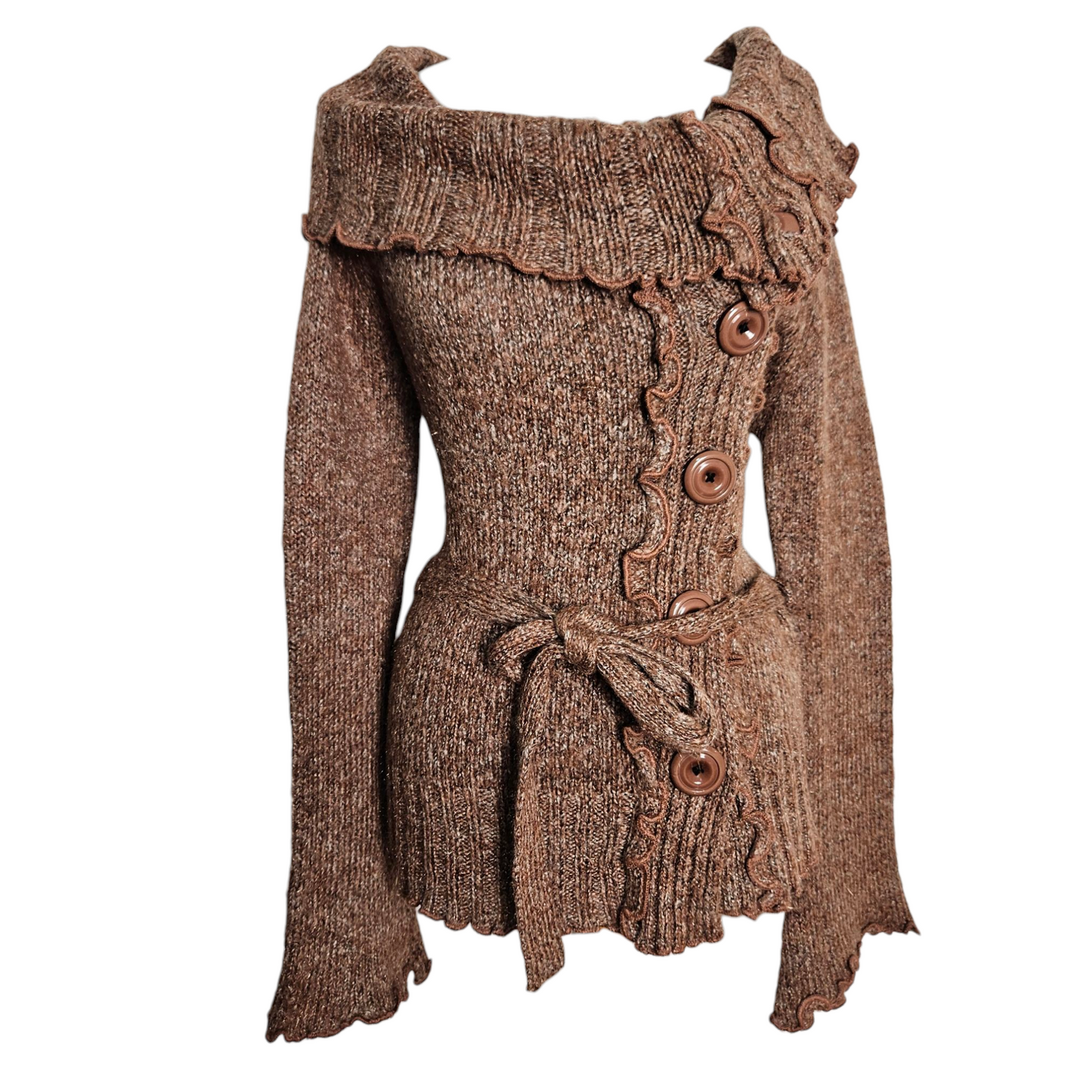 Pull col bardot et boutons