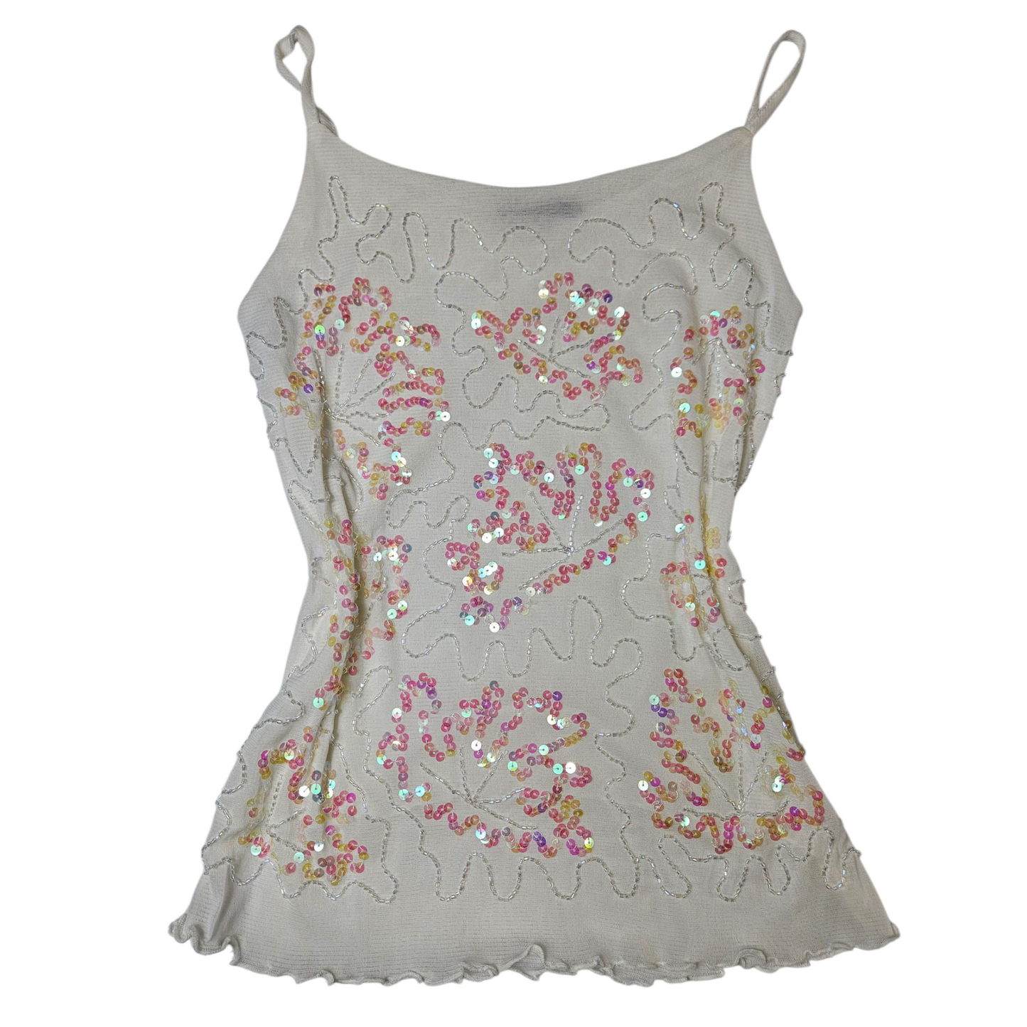 Haut en voile brodé de sequins